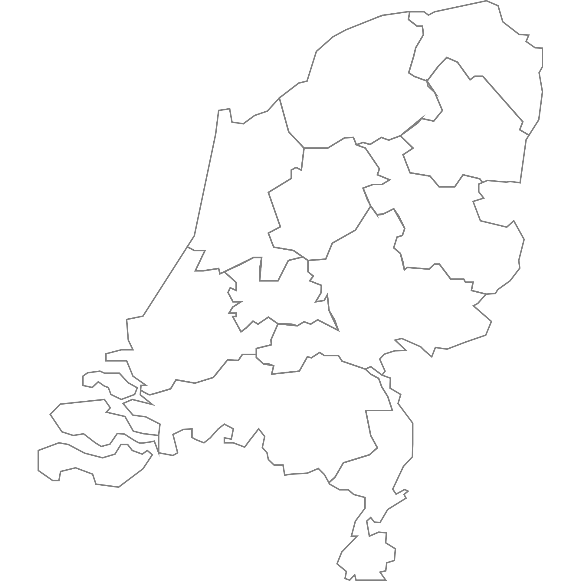 Netherlands map